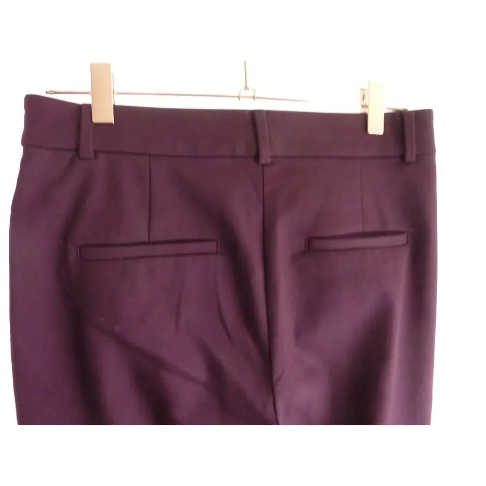 Loft Maroon Burgundy Sulton Skinny Pants 2